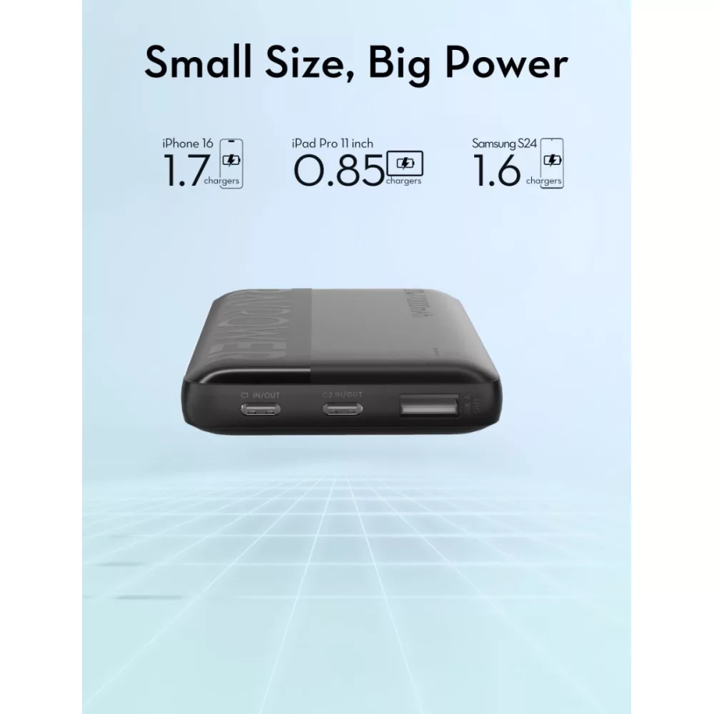 پاوربانک راوپاور مدل RP-PB1228 ظرفیت 10000 میلی آمپر ساعت