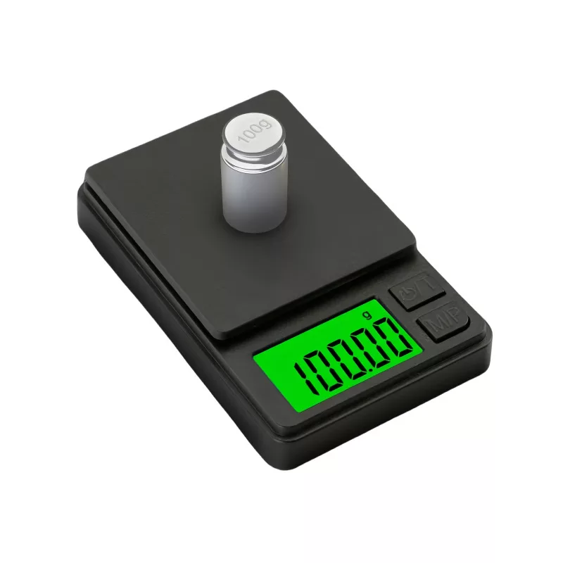ترازو آشپزخانه دیجیتال مدل  جیبی مشکی حداکثر ظرفیت قابل اندازه‌گیری 0.2 کیلوگرم با دقت اندازه‌گیری 0.01 گرم