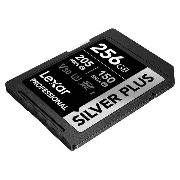 کارت حافظه SDXC لکسار مدل SILVER PLUS کلاس 10 استاندارد ظرفیت 256 گیگابایت سرعت 205MBps