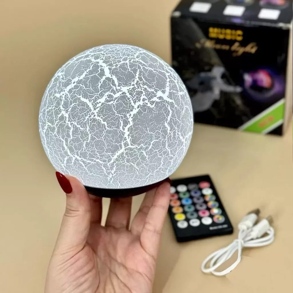 اسپیکر بلوتوثی قابل حمل مدل گوی شبخواب