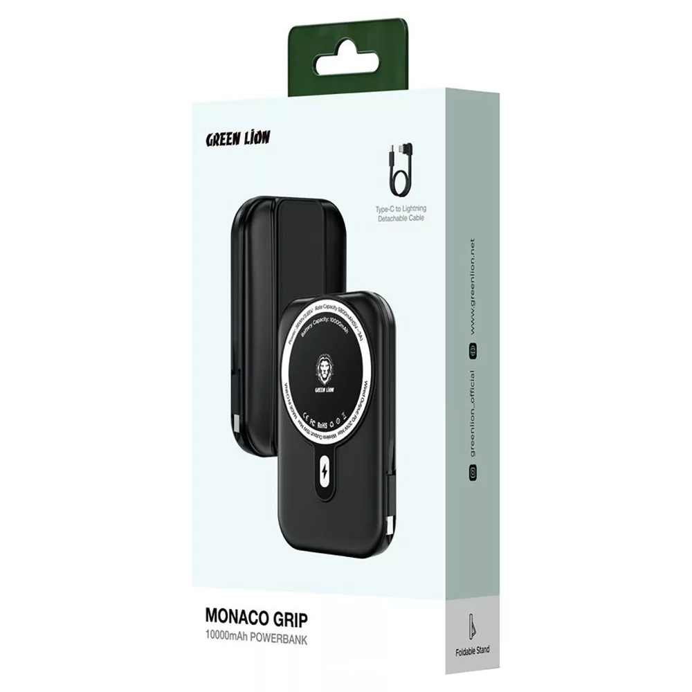 پاوربانک گرین لاین مدل Monaco Grip ظرفیت 10000 میلی آمپر ساعت