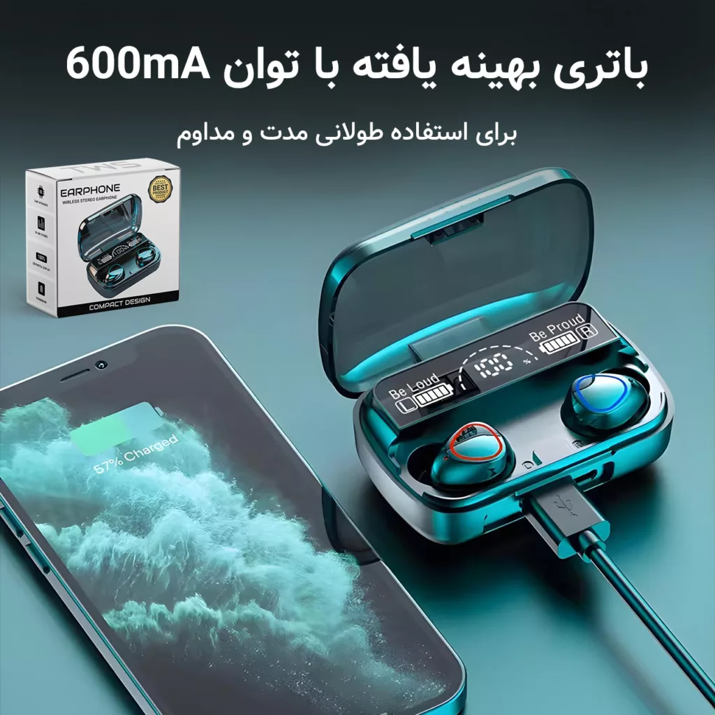 هدفون بلوتوثی مدل  WIRLESS STEREO EARPHONE