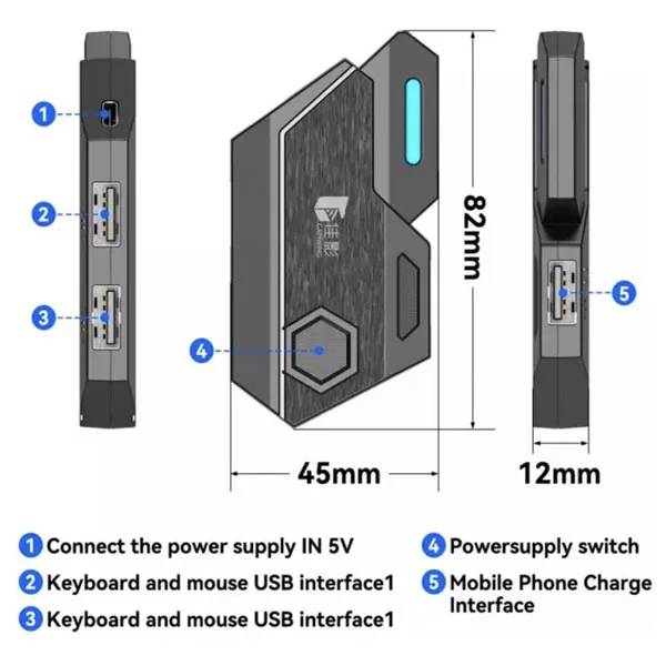 کیبورد و موس مخصوص بازی جکنگ مدل  JK-913 4 In 1 Suit