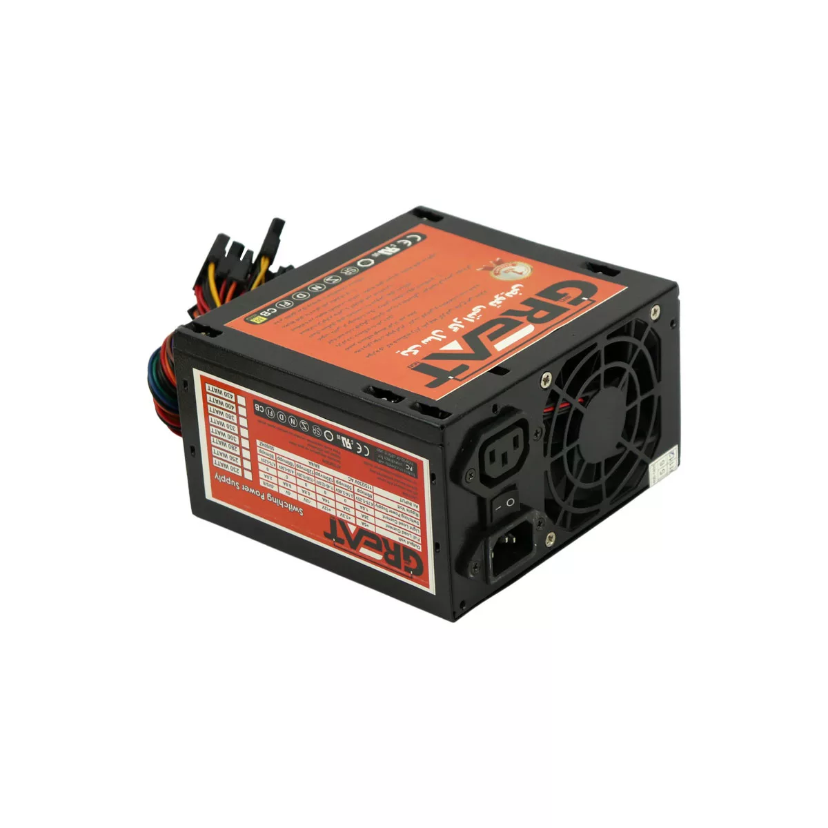 منبع تغذیه کامپیوتر گریت مدل GR-250W منبع تغذیه کامپیوتر گریت مدل GR-250W