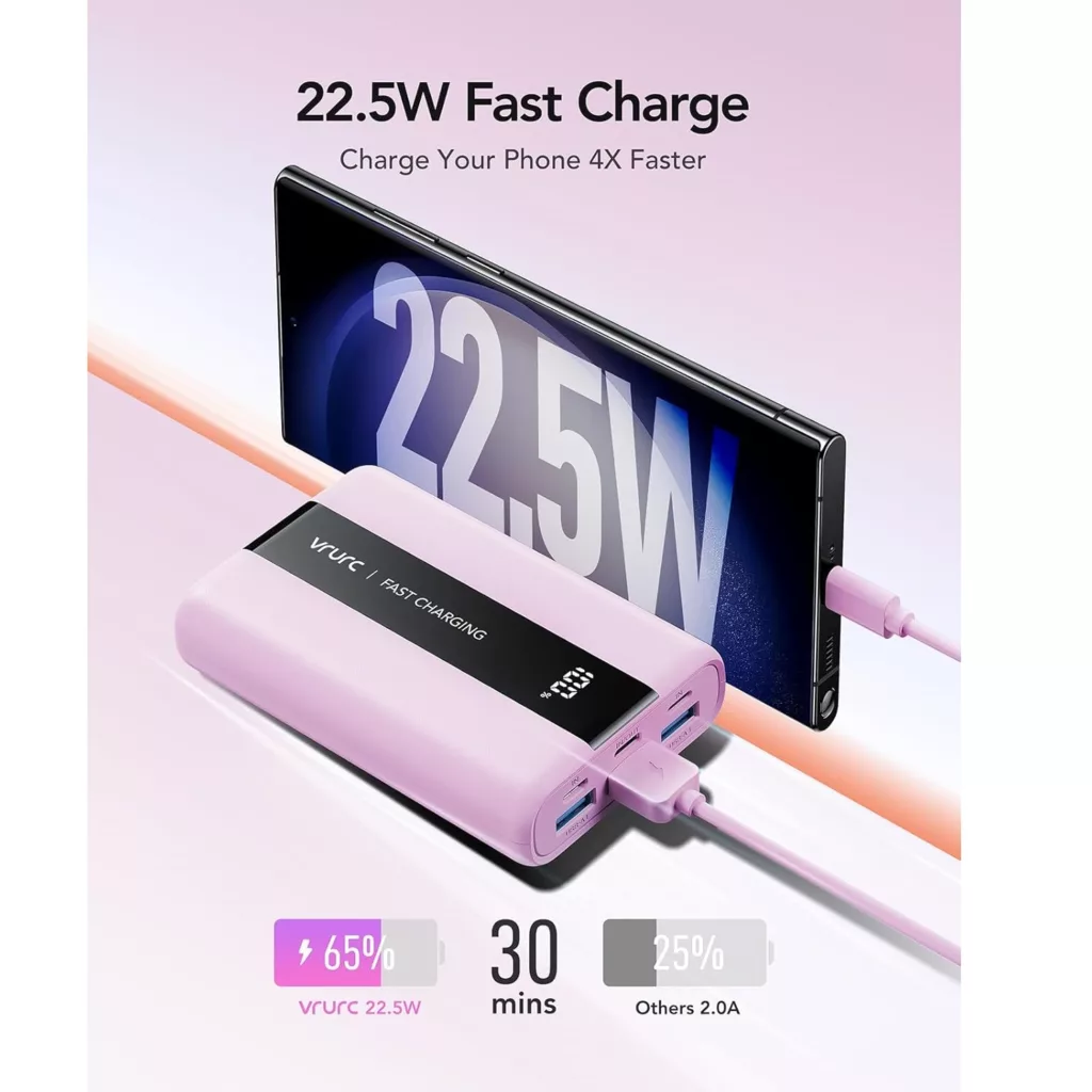 پاوربانک وراوریس مدل T2055 ظرفیت 20000 میلی آمپر ساعت