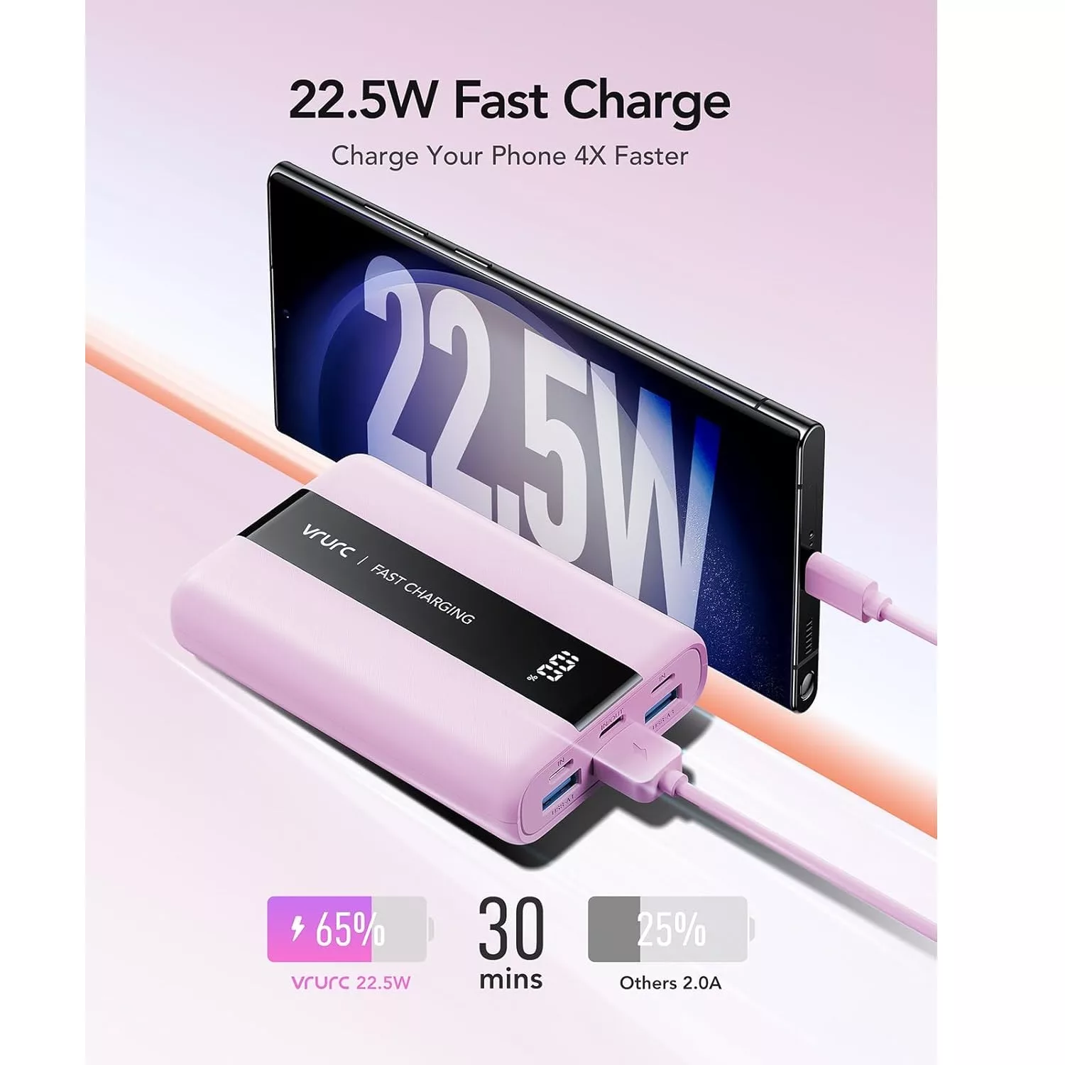 پاوربانک وراوریس مدل T2055 ظرفیت 20000 میلی آمپر ساعت