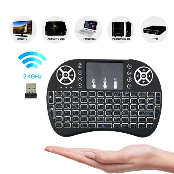 مینی کیبورد بی سیم همراه با تاچ پد مدل katec