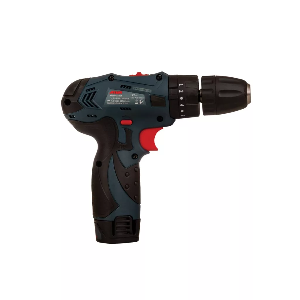 دریل شارژی  سه نظام خودکار 12 ولت آروا مدل 5851