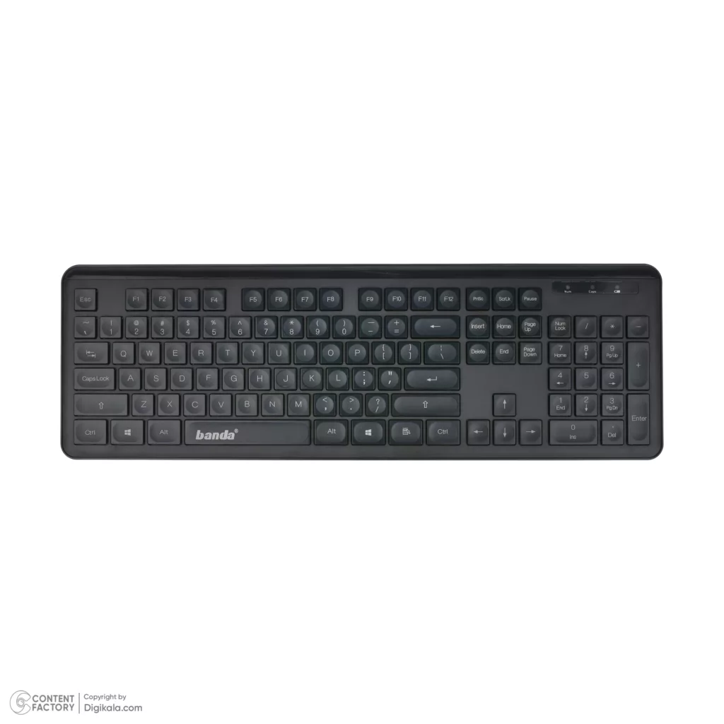 کیبورد و ماوس بی‌سیم باندا مدل C400