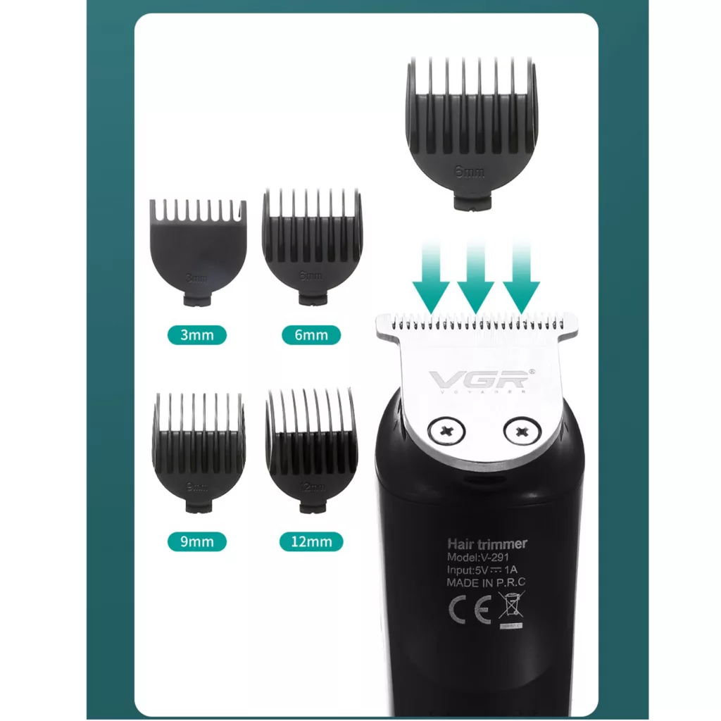 ماشین اصلاح موی سر و صورت وی جی ار مدل V-291