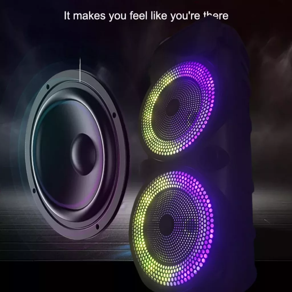 اسپیکر بلوتوثی قابل حمل مدل COLORFUL-BASS SPEAKER
