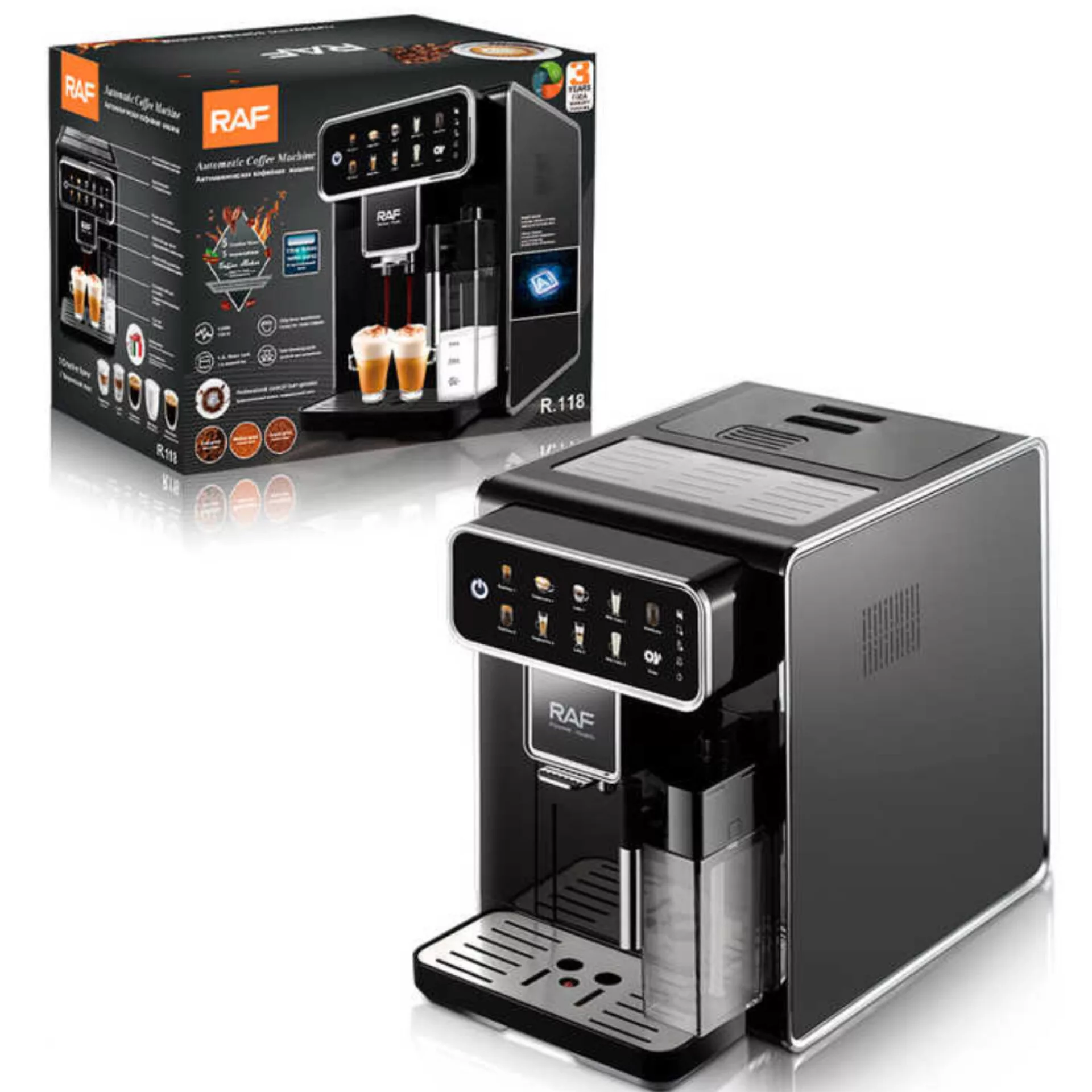 اسپرسو ساز ۱۵۰۰ میلی‌لیتر راف مدل R.118