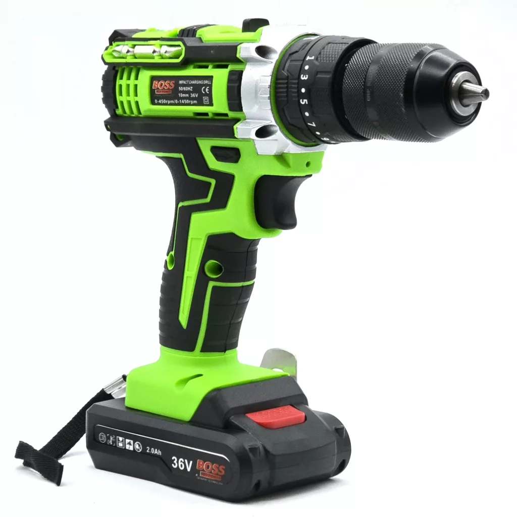 دریل پیچ گوشتی شارژی چکشی باس مدل BS-25 مجموعه 27 عددی