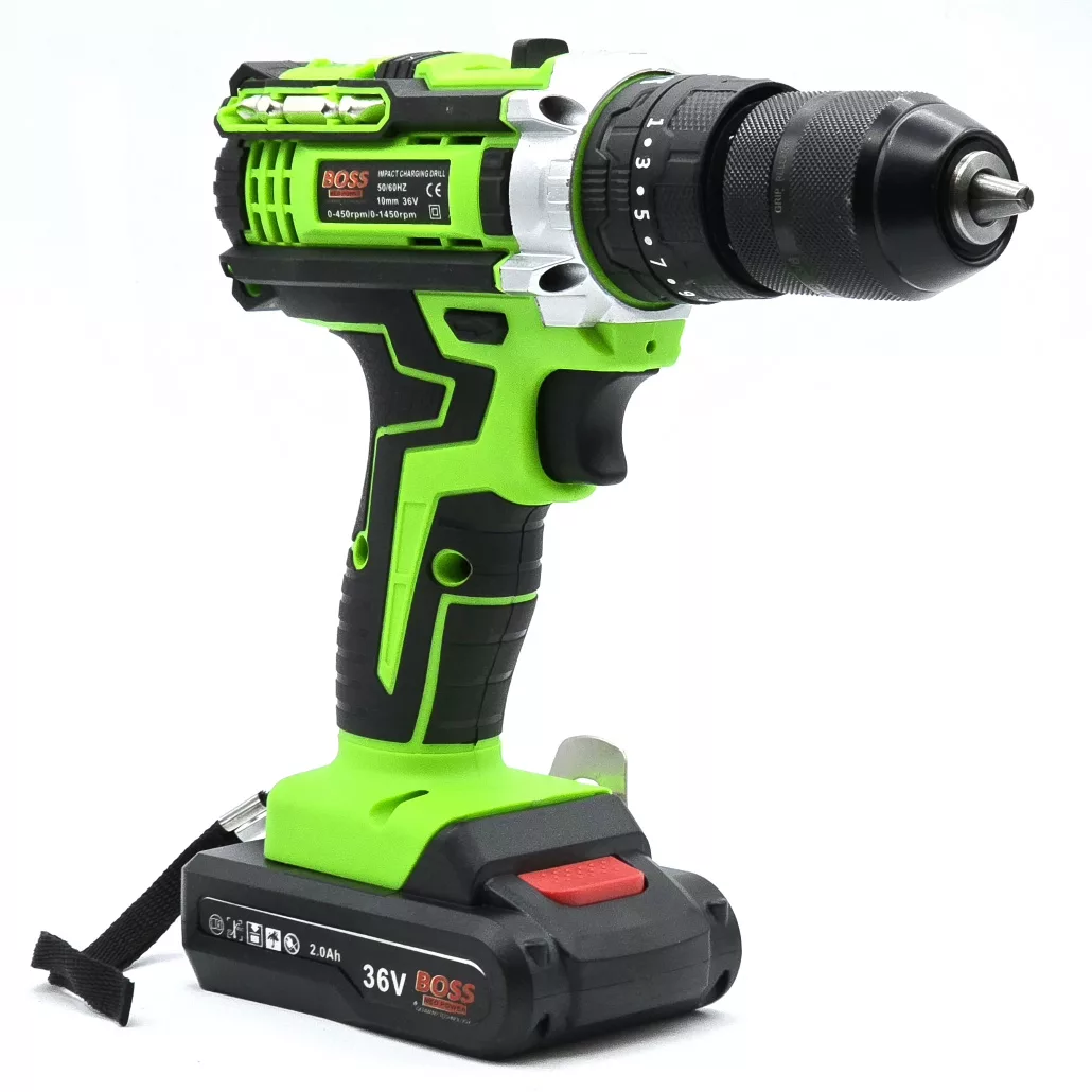 دریل پیچ گوشتی شارژی چکشی باس مدل BS-25 مجموعه 27 عددی