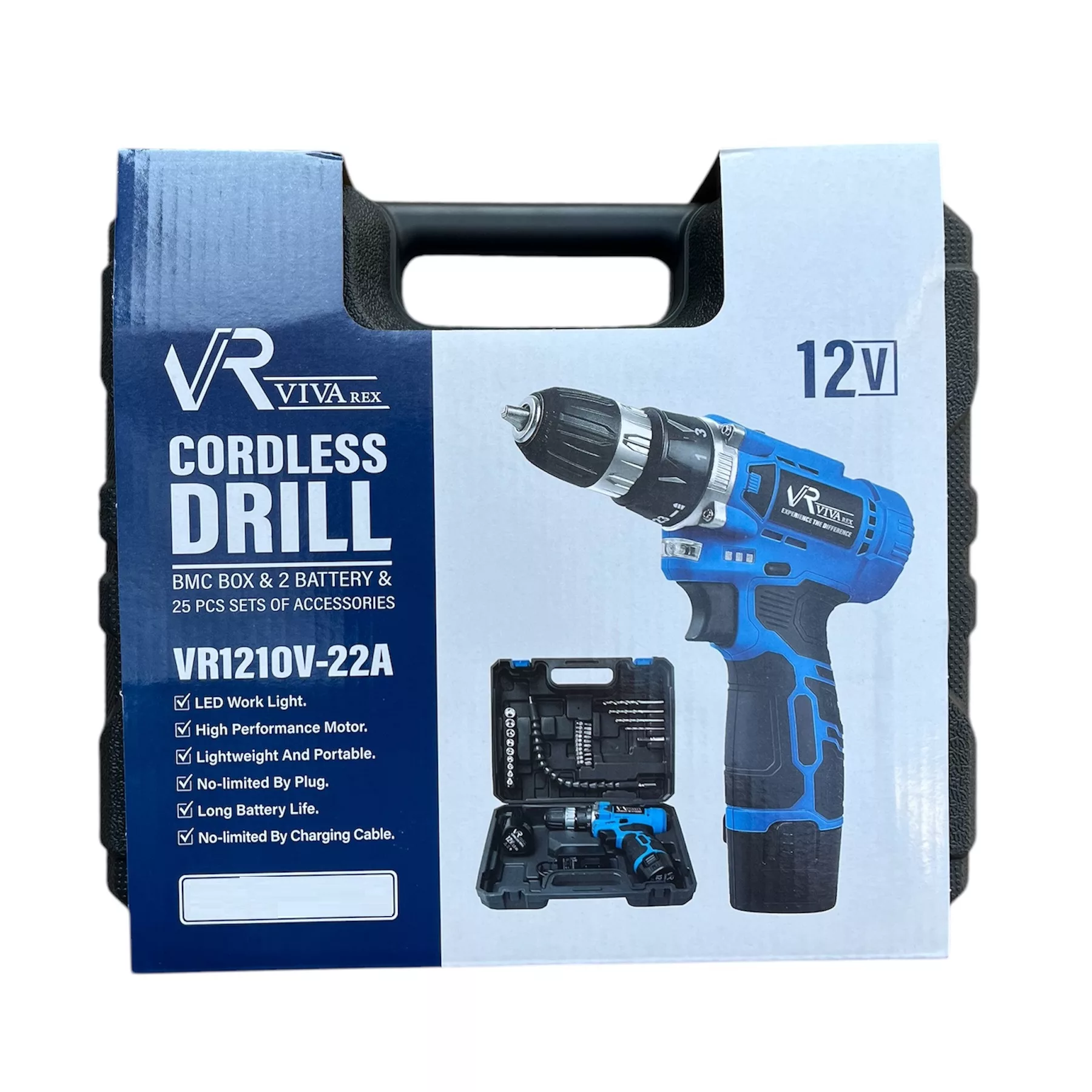 مجموعه 30 عددی پیچ گوشتی شارژی ویوارکس مدل VR1210V-22A