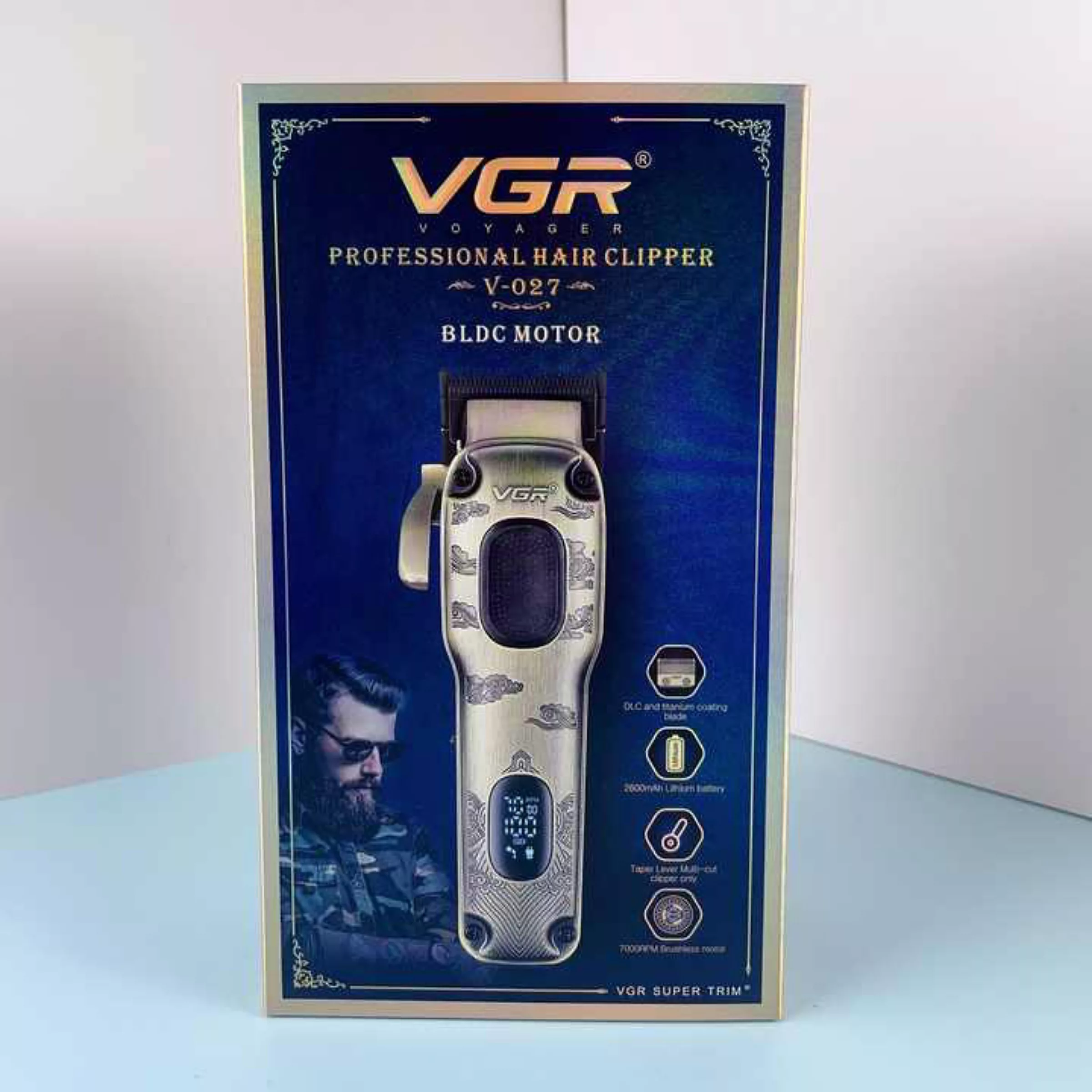 ماشین اصلاح موی سر و صورت وی جی ار شارژی مدل V-027