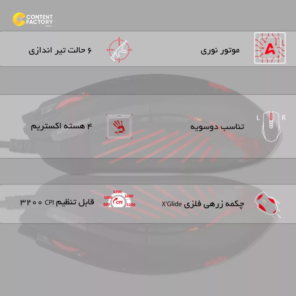 ماوس بلادي مدل V8M