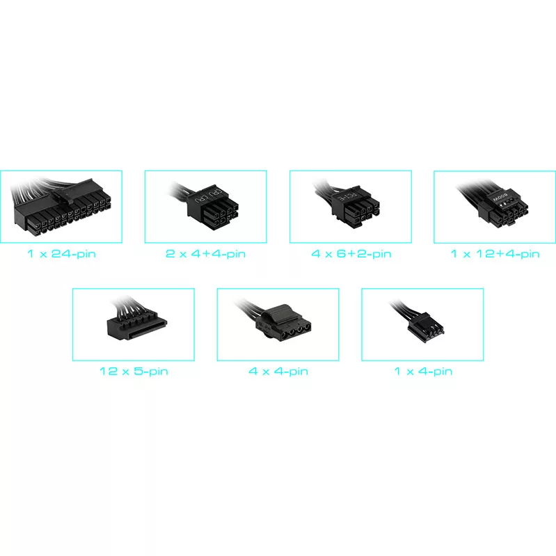 منبع تغذیه کامپیوتر 1000 وات گیم دیاس مدل HELIOS P2-1000G