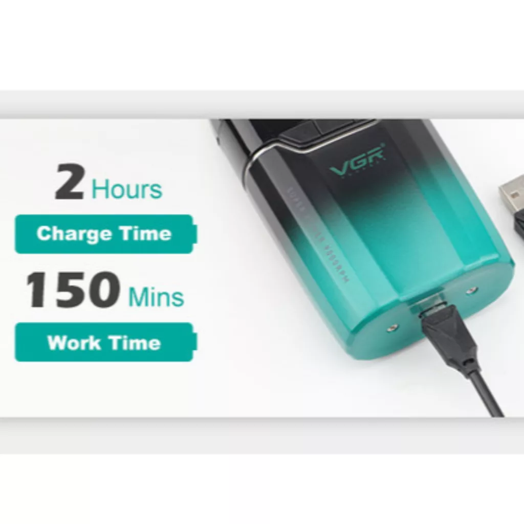 ماشین اصلاح موی سر و صورت شارژی وی جی ار مدل V-308