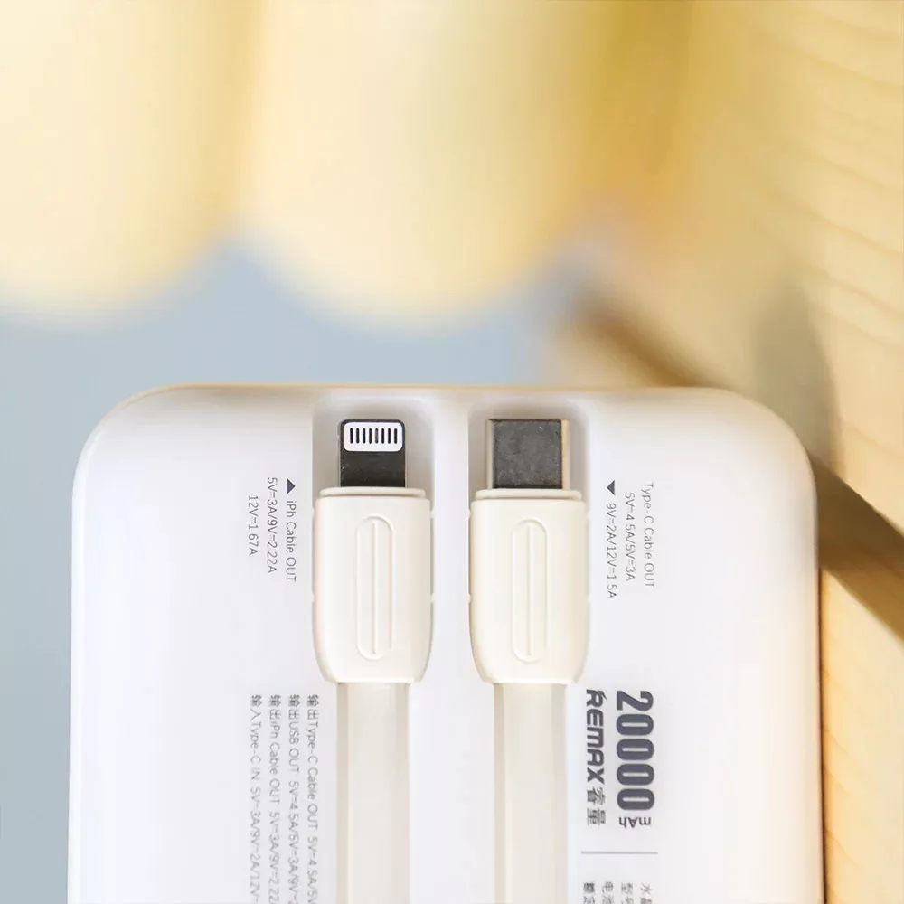 پاوربانک ریمکس مدل RPP-21 ظرفیت 20000 میلی‌آمپر ساعت