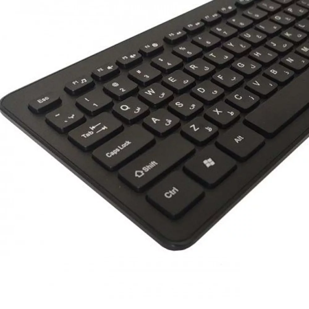 کیبورد و ماوس بی سیم تسکو مدل TKM 7011WN سوئیچ ممبران، Full-Size