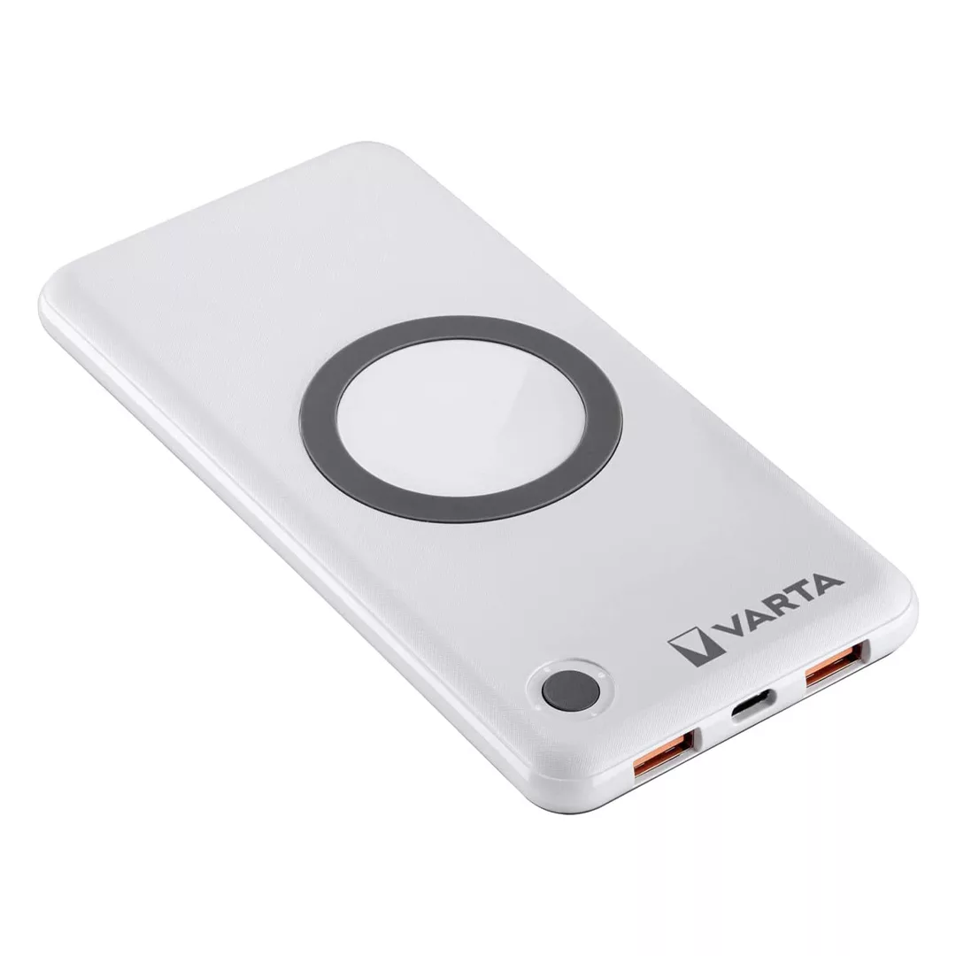 پاوربانک وارتا مدل WIRELESS POWER ظرفیت 10000 میلی آمپر ساعت