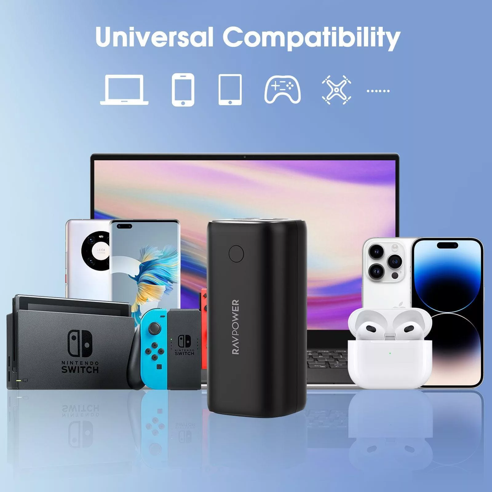 پاوربانک راوپاور مدل RP-PB208Pro ظرفیت 20000 میلی آمپر ساعت