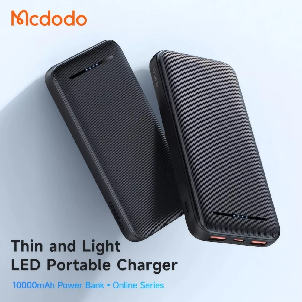 پاوربانک مک دودو مدل MC-463 LED Version ظرفیت 10000 میلی آمپرساعت