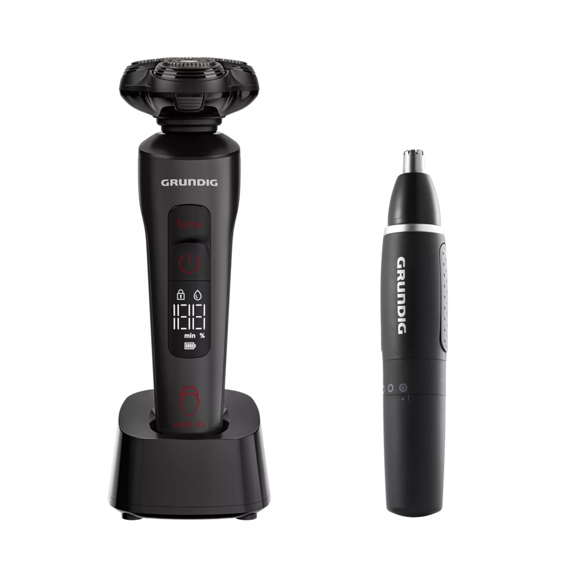 ماشین اصلاح موی صورت شارژی گروندیگ مدل MS 9130 به همراه مو زن گوش و بینی گروندیگ مدل MT 3810 ماشین اصلاح موی صورت شارژی گروندیگ مدل MS 9130 به همراه مو زن گوش و بینی گروندیگ مدل MT 3810