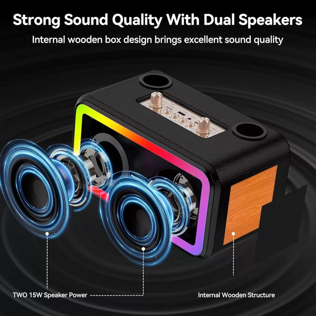 اسپیکر بلوتوثی قابل حمل مدل +Boom Bass M3201