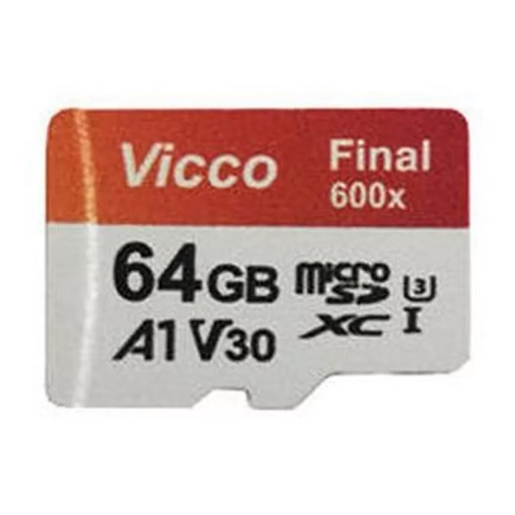 کارت حافظه microSDXC ویکومن مدل 600x plus کلاس 10 استاندارد UHS-I U3 A1 V30 سرعت 90MBs ظرفیت 64 گیگابایت به همراه آداپتور SD