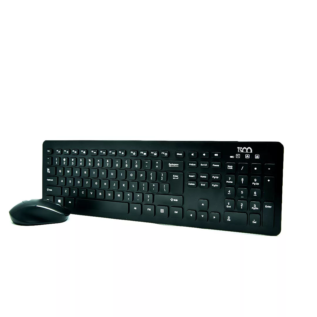 کیبورد و ماوس بی سیم تسکو مدل TKM 7011W سوییچ ممبران ، Full Size