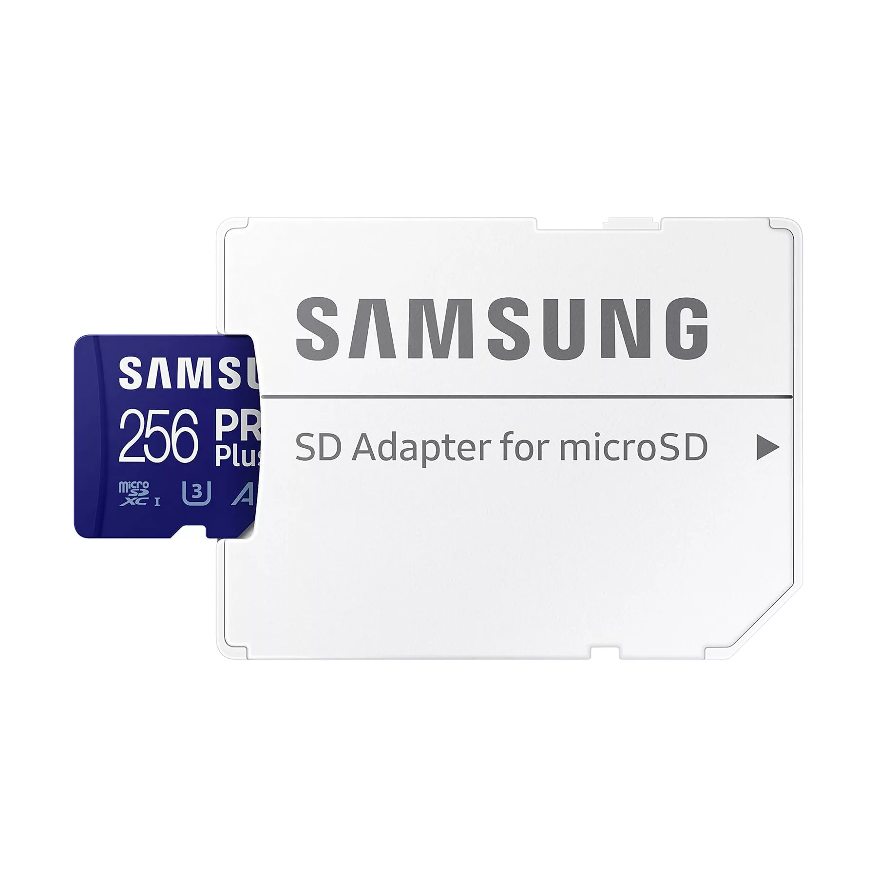کارت حافظه MicroSDXC سامسونگ مدل Samsung PRO PLUS UHS-I U3 A2 V30 ظرفیت 256 گیگابایت به همراه آداپتور SD
