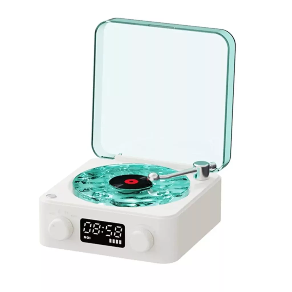 اسپیکر بلوتوثی قابل حمل طرح گرامافونی مدل waves