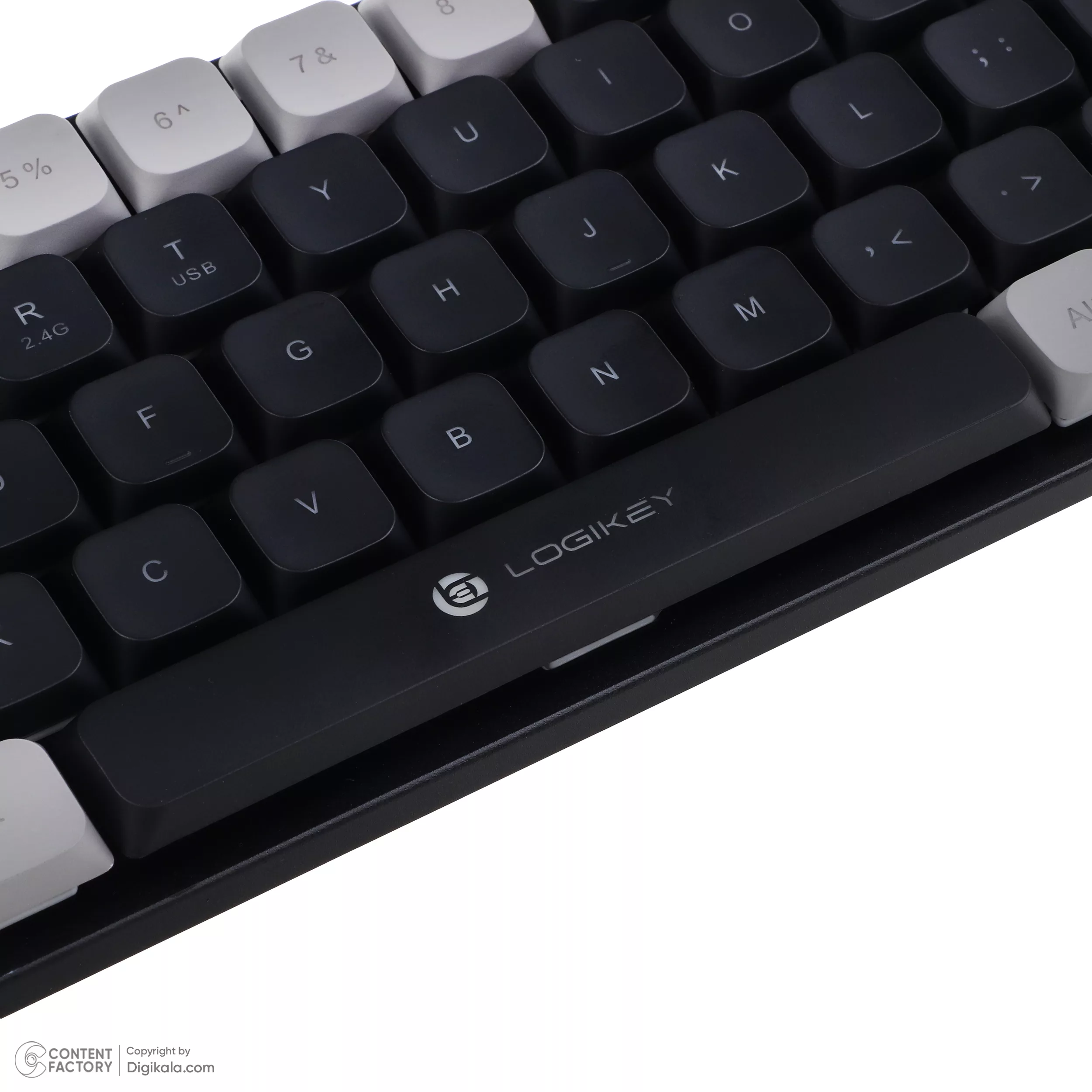 کیبورد گیمینگ بی سیم لاجی کی مدل K410B، سوییچ مکانیکال قرمز، Tenkeyless، نورپردازی RGB