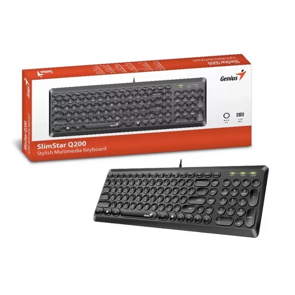 کیبورد جنیوس مدل SLIM STAR Q200