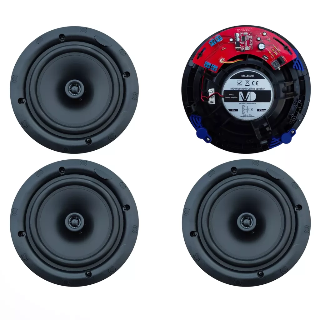 اسپیکر سقفی بلوتوثی ام دی مدل MD-MCL850BT بسته 4 عددی