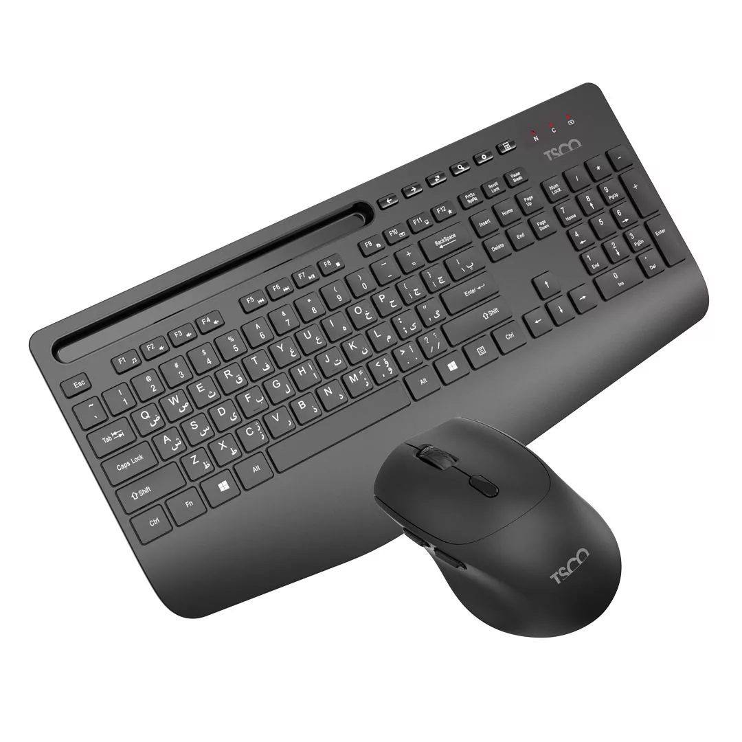 کیبورد و ماوس بی سیم تسکو مدل TKM 7025W، سوییچ ممبران، Full-Size