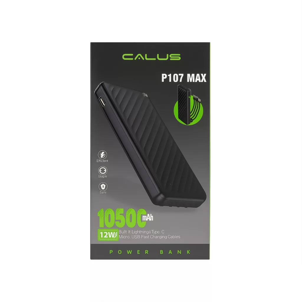 پاوربانک کالوس مدل P107Max ظرفیت 10500 میلی آمپر ساعت