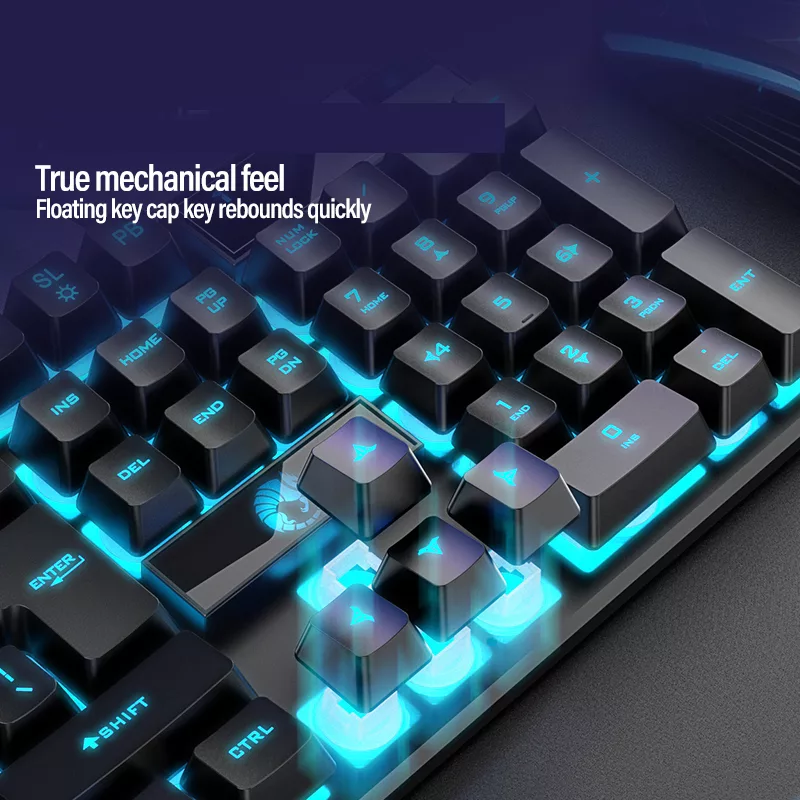 کیبورد مخصوص بازی رایکو مدل BLUE LIGHT-K28