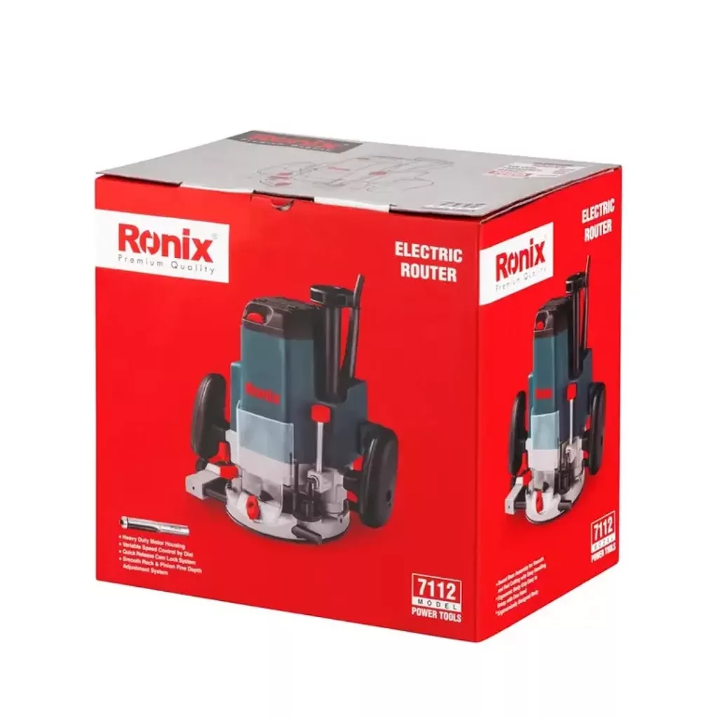 اورفرز نجاری برقی 12 میلی متری 1850 وات رونیکس مدل 7112