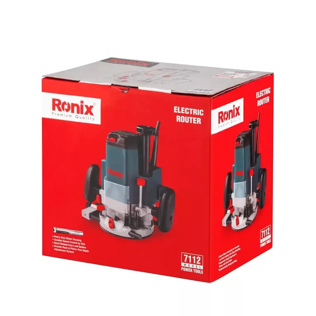 اورفرز نجاری برقی 12 میلی متری 1850 وات رونیکس مدل 7112