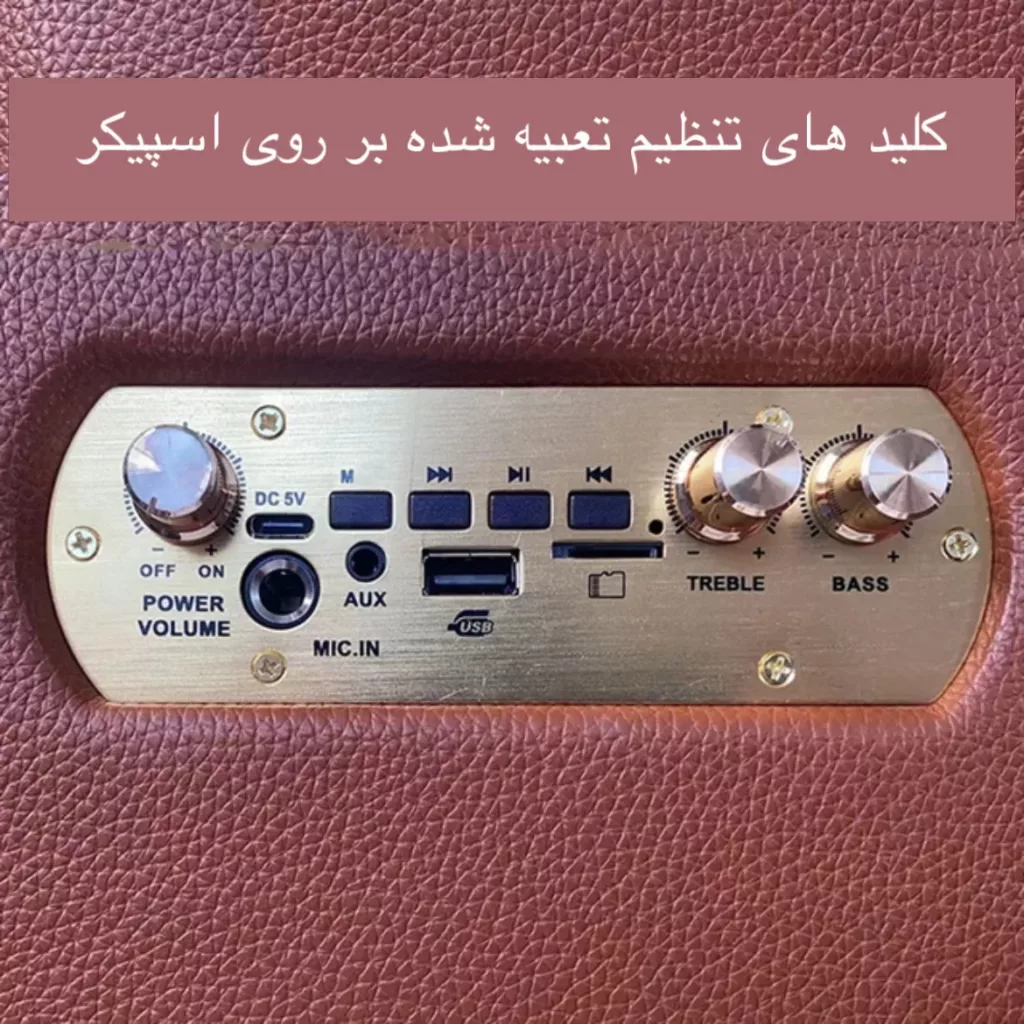 اسپیکر بلوتوثی قابل حمل مدل TTD-3310