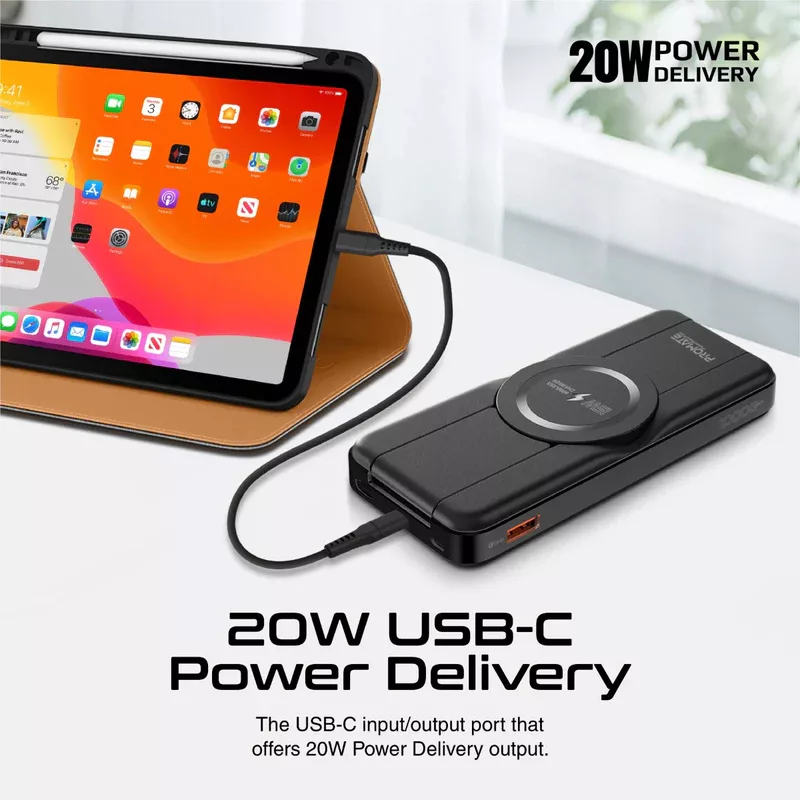 پاوربانک پرومیت مدل POWERPACK-FOLD به ظرفیت 10000 میلی آمپرساعت