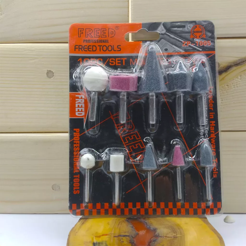 سنگ فرز انگشتی فرد مدل ZP-1005 مجموعه 10 عددی