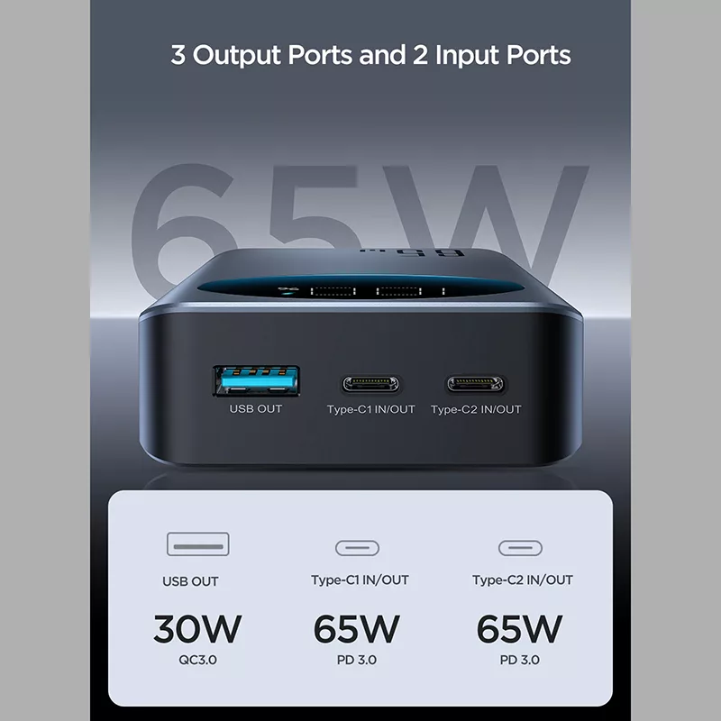 پاور بانک جوی روم مدل JR-PBF05  ظرفیت 30000 میلی آمپر