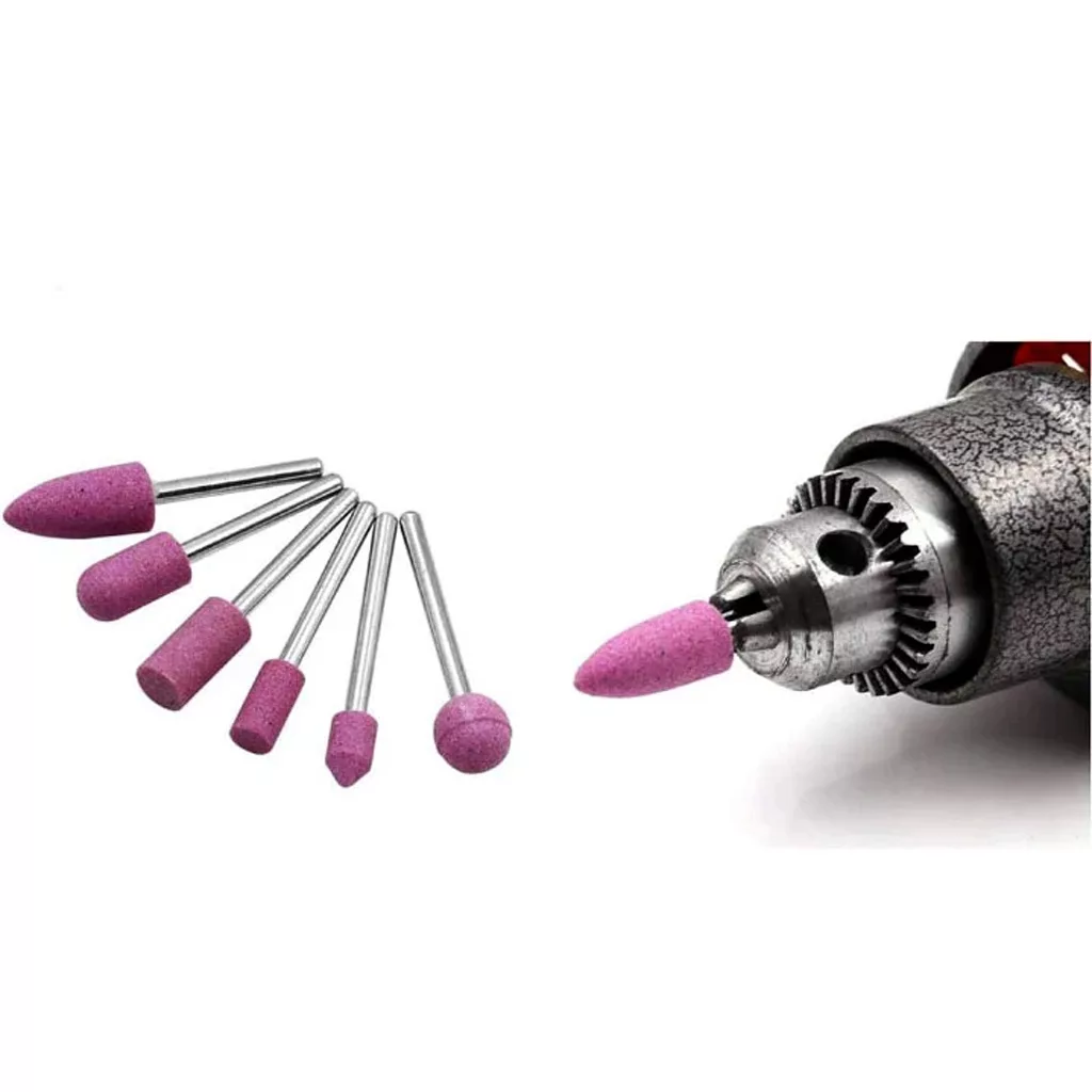 فرچه و سنگ مینیاتوری بلید کات مدل jt-12 مجموعه 12 عددی