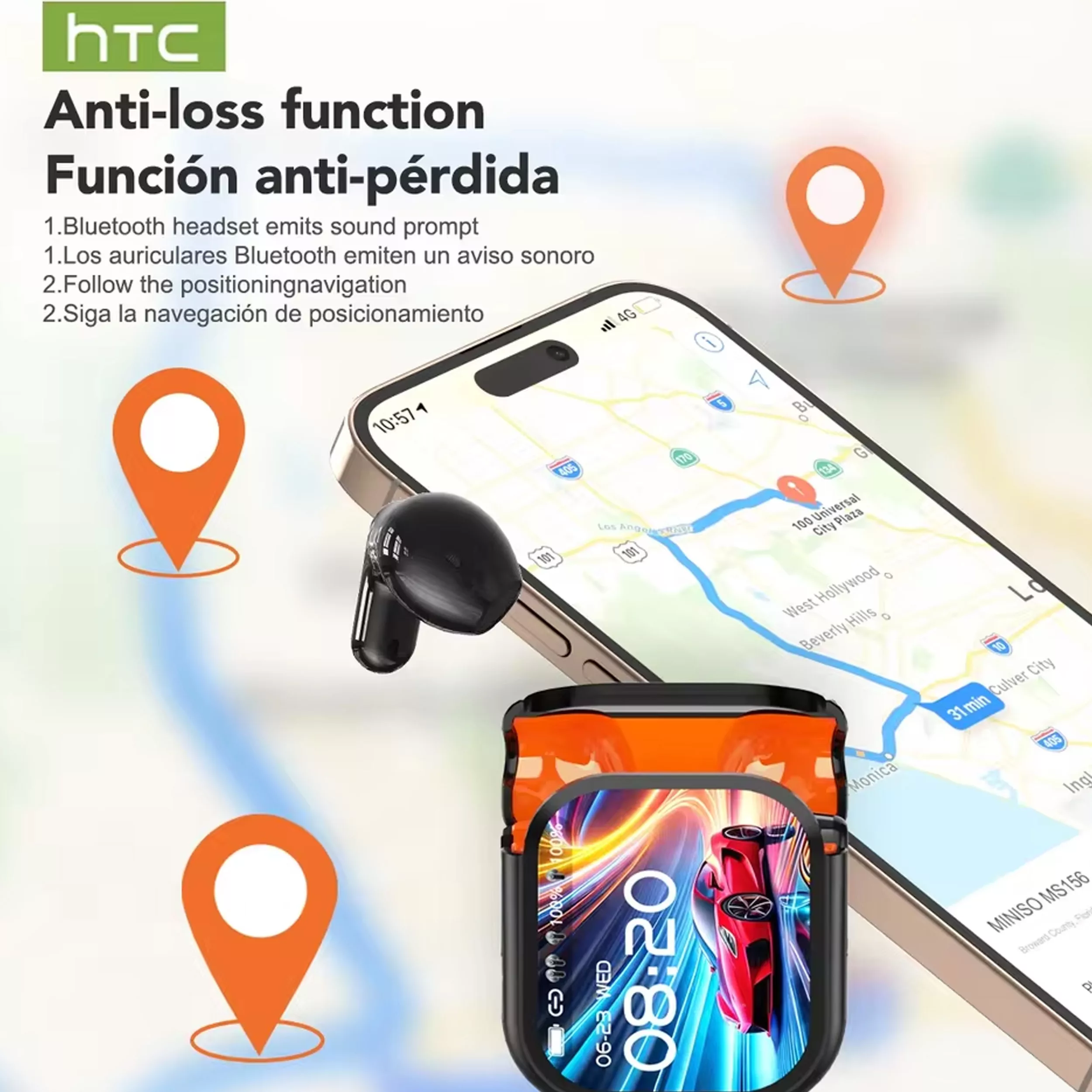 هدفون بلوتوثی اچ تی سی مدل NE20