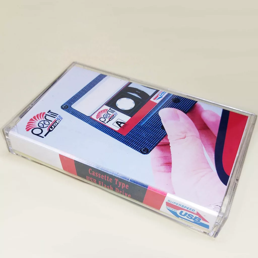 فلش مموری پرلیت یواس بی طرح نوار کاست مدل UM-67-U3.0 ظرفیت 128 گیگابایت