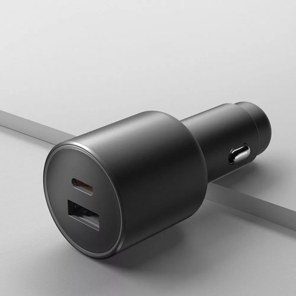 شارژر فندکی 100 وات 2 پورت شیائومی مدل MDY-16-ER به همراه کابل USB-C به طول 1 متر